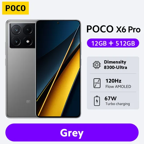 Смартфон Poco X6 Pro, 12/512ГБ, global