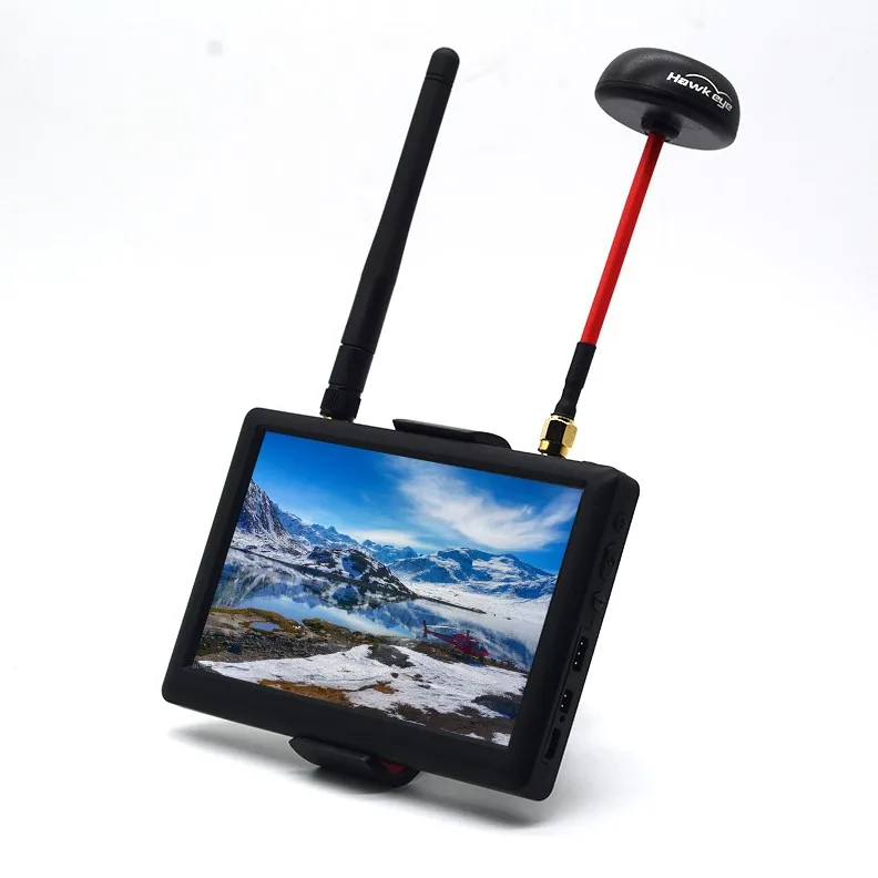 Hawkeye маленький пилот 3 5 8G 40CH дюймов 800x480 700CD 16:9 FPV монитор с двойной антенной