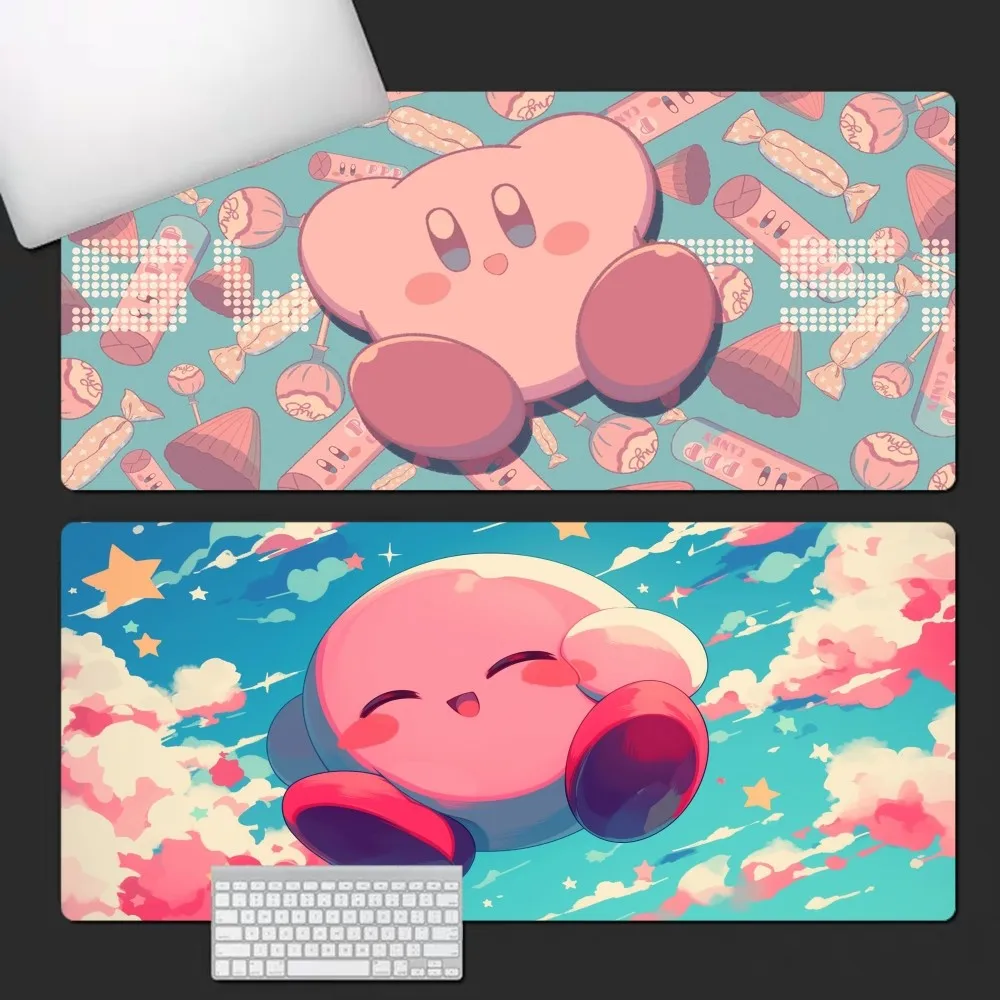 Cute-K-Kirbys Custom Skin Unique Desktop Pad Game Mousepad Size for Keyboard Gamer