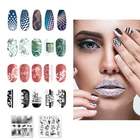 Шаблоны для дизайна ногтей квадратная пластина из нержавеющей стали для стемпинга дизайн цветок листья Геометрия животное форма для ногтей трафарет для печати