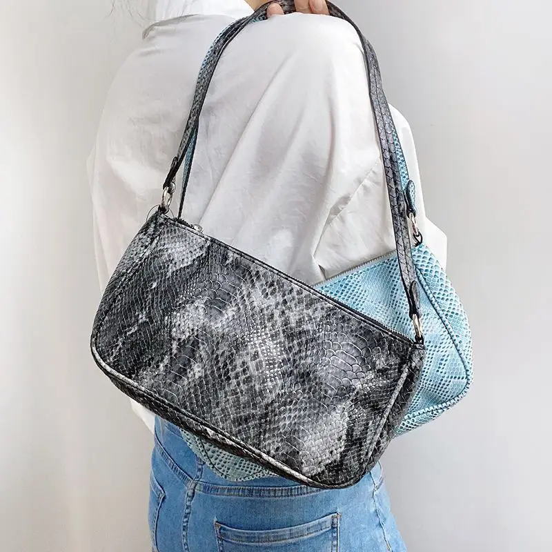 

Высококачественные роскошные Брендовые женские сумки, Европейская и американская мода, новинка, персонализированная Сексуальная женская сумка на одно плечо с змеиным узором