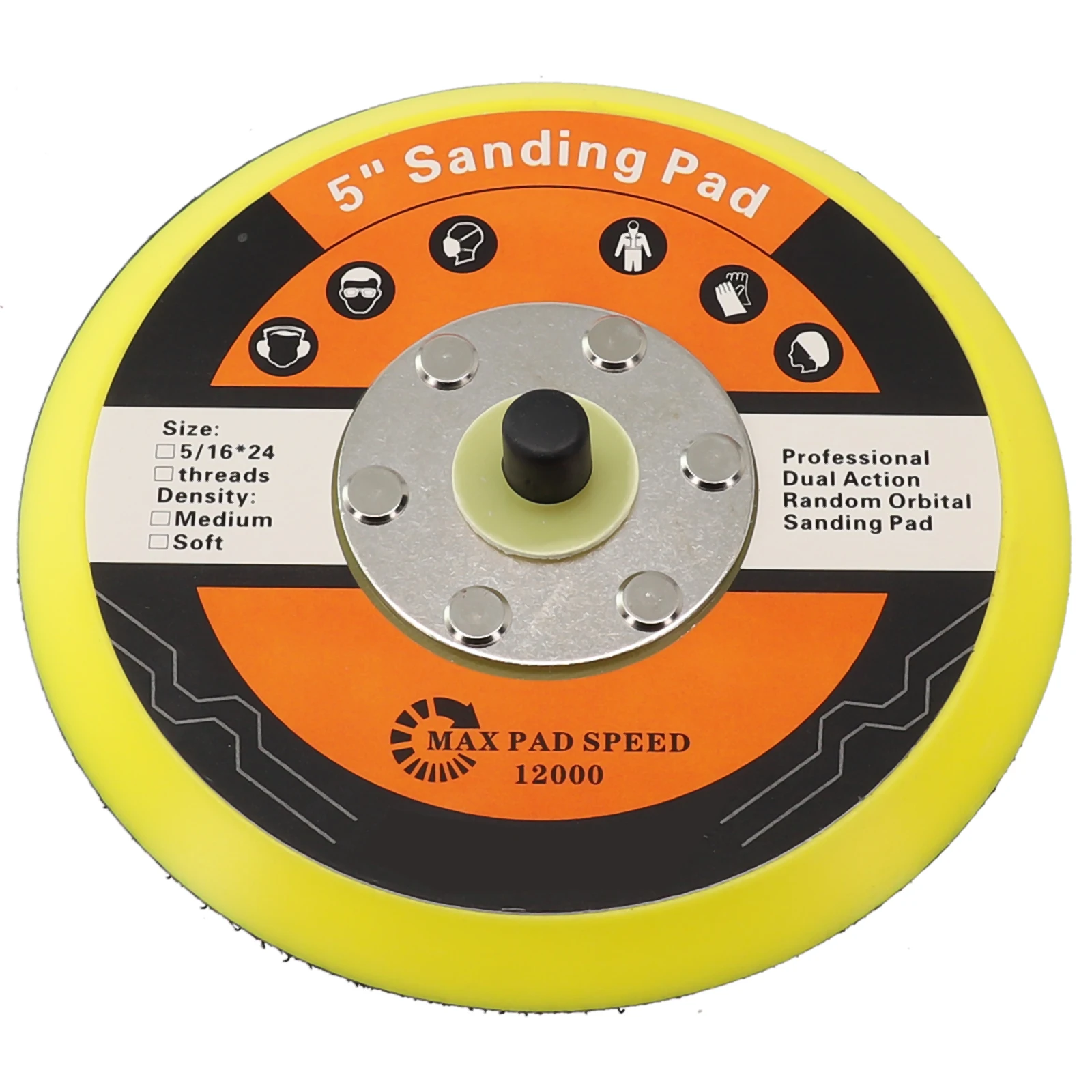 

Plate Sander Backing Pad 125mm 5inch Abrasive Tool For Polishing Hook And Loop PU Polish Power Tool Accessories