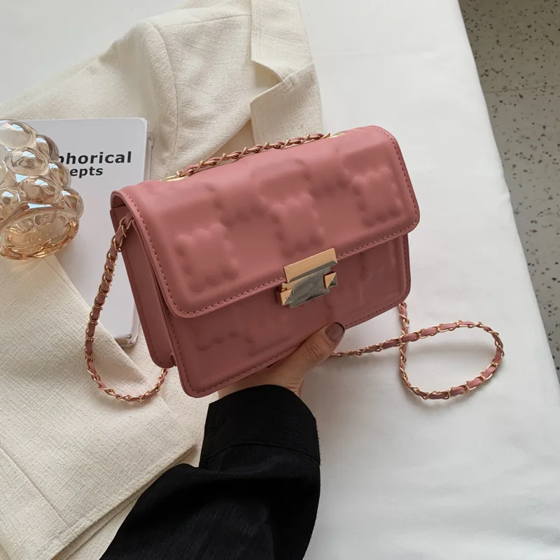 

Womens Solid Color Handbags Summer Fashion PU Leather Square Shoulder Crossbody Bag Fashion Simple Office Lady Hand Bags 2022