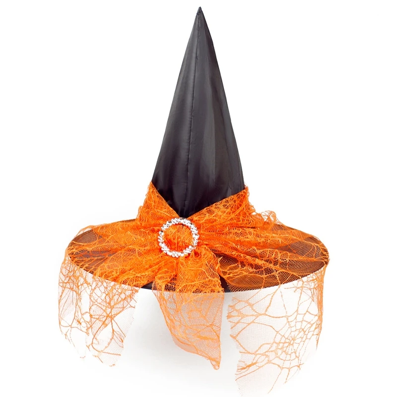 

Witch Hat Veil For Women Halloween Props New Year Wizard Hat Magican Hat Costume