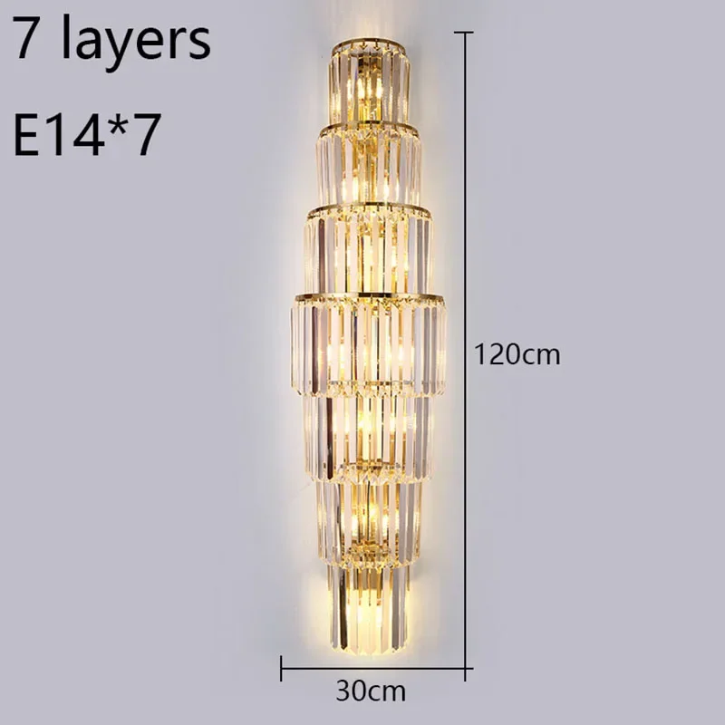 

Большой хрустальный настенный светильник BleakNight