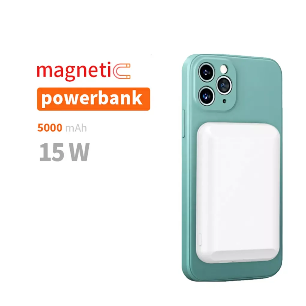 

Power Bank 5000mAh Portable Wireless Charging PowerBank External Battery Mobile Phone Holder For iphone 13 12Pro