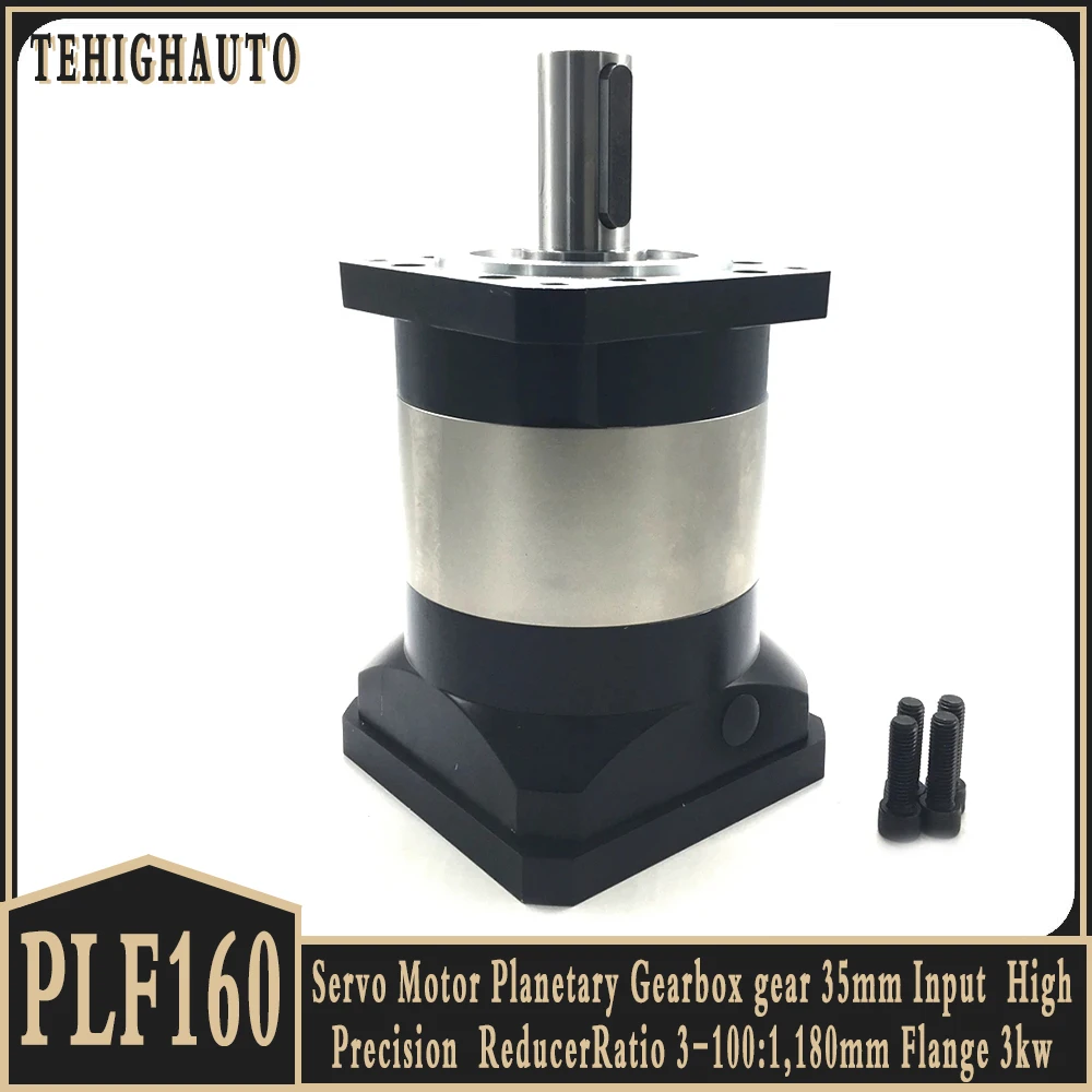 

Servo Motor Planetary Gearbox gear 35mm Input High Precision ReducerRatio 3-100:1,180mm Flange 3kw 3.5 4 4.5 5.5kw Servo Motor