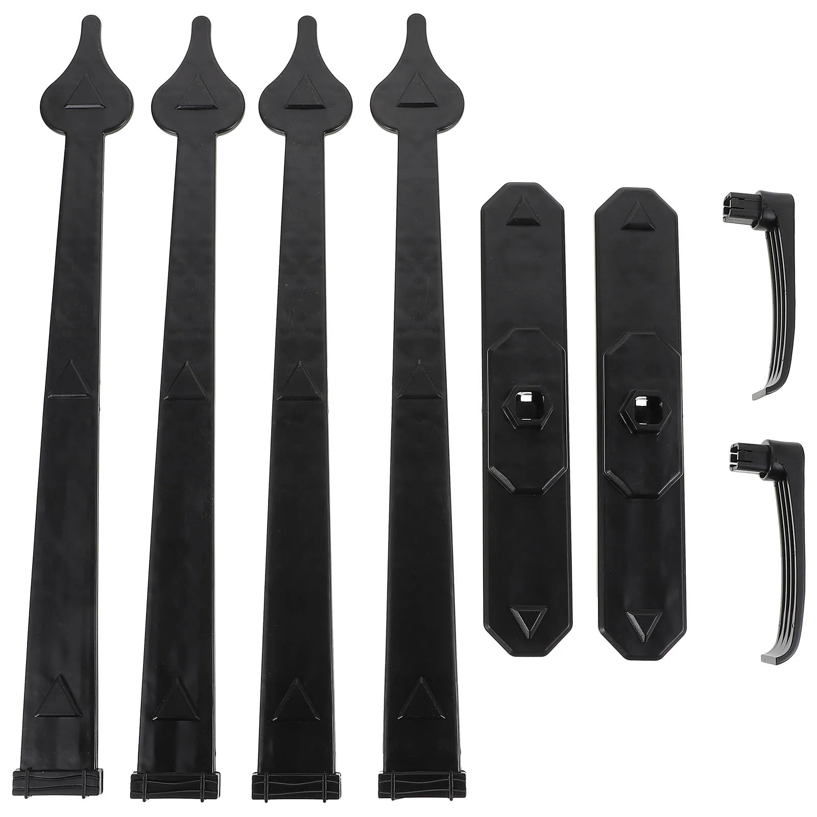 

Door Garage Hinges Handles Faux Magnetic Decorative Hardware Magnets Latch Kit Accents Windows Decoration And Handle Iron Wooden