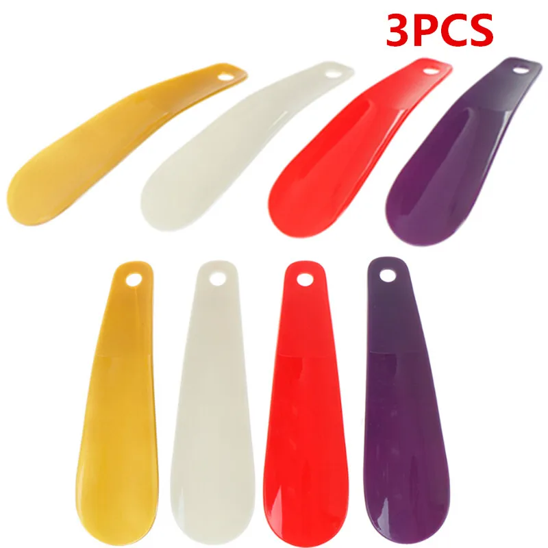 

3Pcs/lot 16cm Professional Shoehorn Plastic Shoe Horn Spoon Shape Shoe Horns Flexible Shoe Lifter