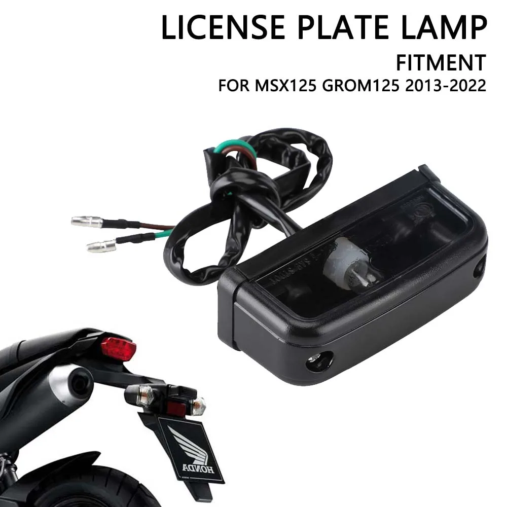 

Honda MSX125 Grom125 Подсветка Номерного Знака 2013-2022 Аксессуар Для Мотоцикла Материал PP Для Внедорожного Велосипеда Подс...