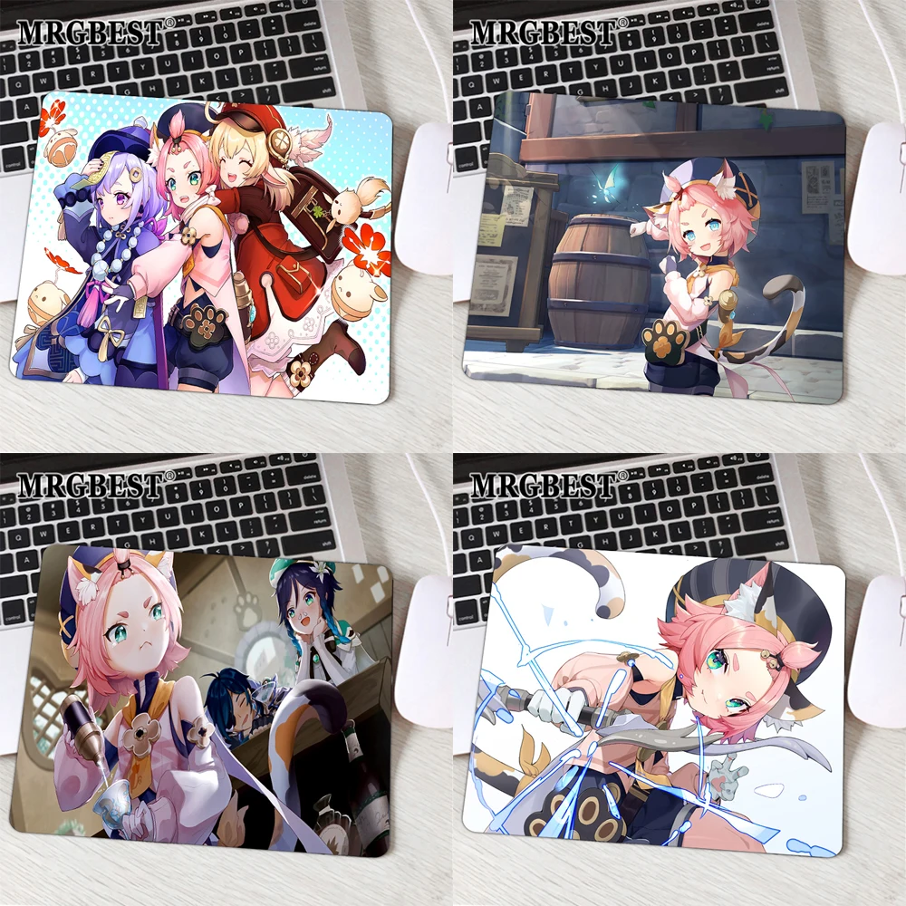 

Xgz Diona Genshin Impact Silicone Mouse Pad Small Mousepad Rest Pad Carpet Gamer Keyboard Desk Mat Laptop Desk Pad Padding