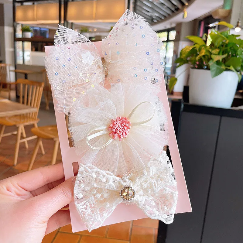 Повязки на голову с цветочной вышивкой для маленьких девочек