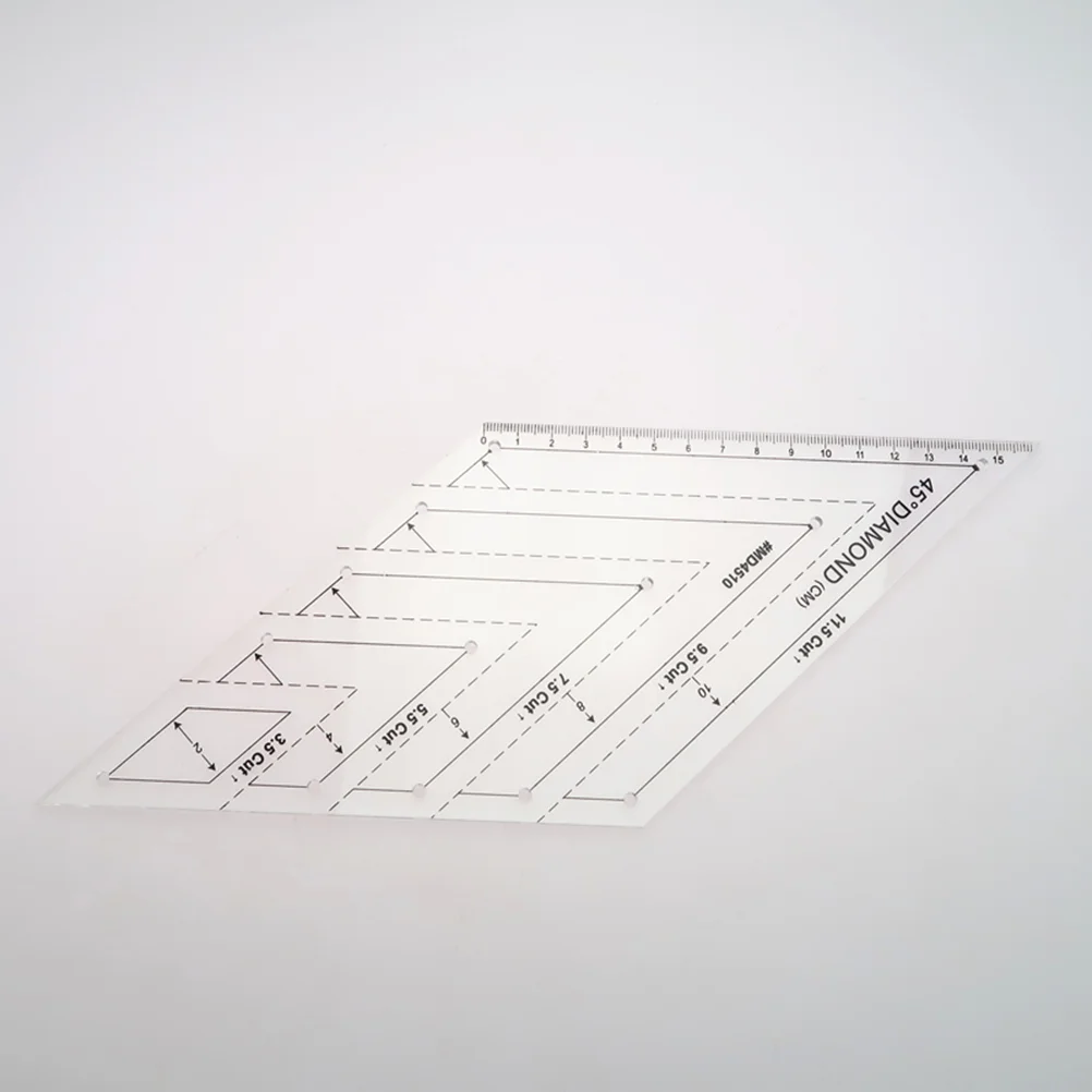 

Patchwork Ruler Rhomboid Quilting Ruler Template Sewing Accessories for Measurement Drawing