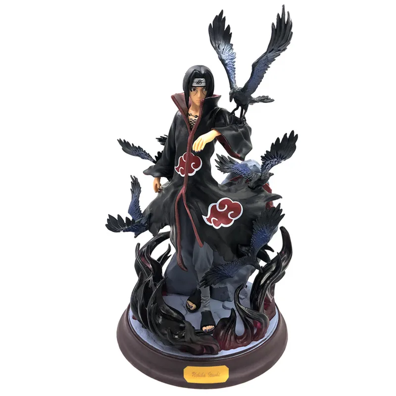 

Naruto Figure Shippuden Akatsuki Uchiha Itachi Crow 26cm Sasuke Kakashi Anime Model Statue Collectible Toys For Kids Figma Dolls