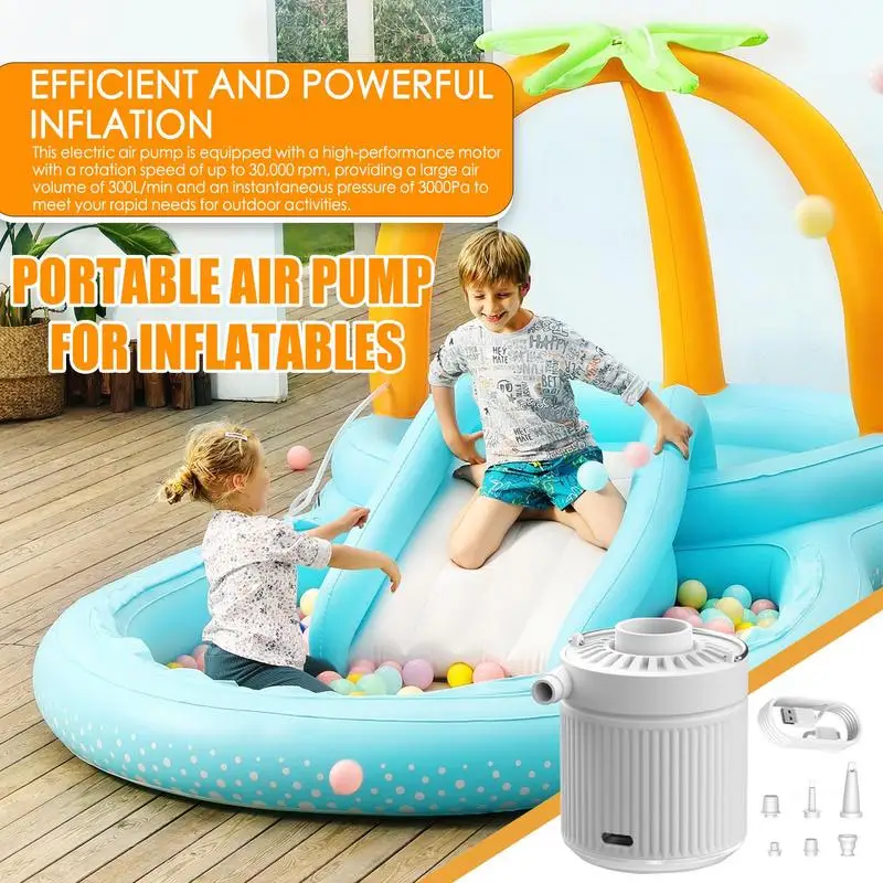 Портативный воздушный насос для надувных лодок надувного матраса с подсветкой