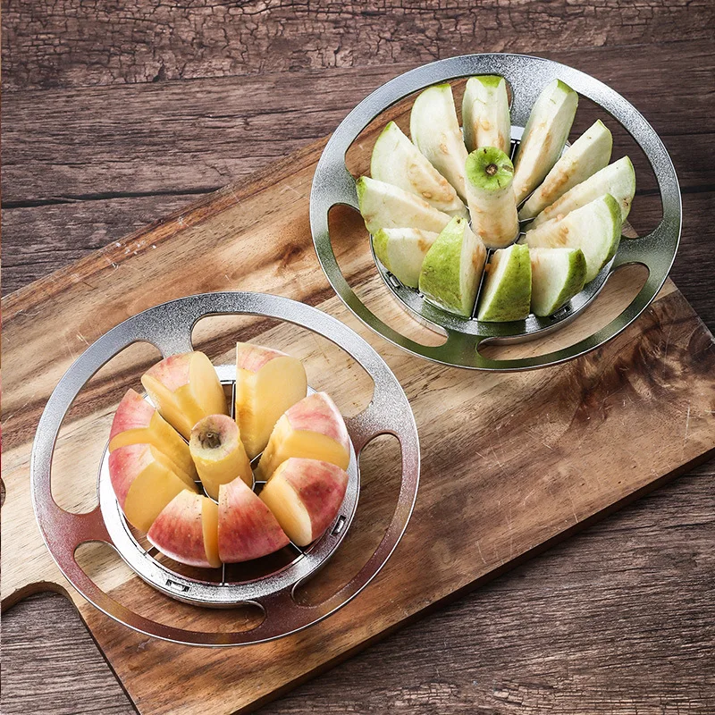 

New Apple Slicer Creative Round UFO Apple Cut Stainless Steel Flying Saucer Fruit Divider
