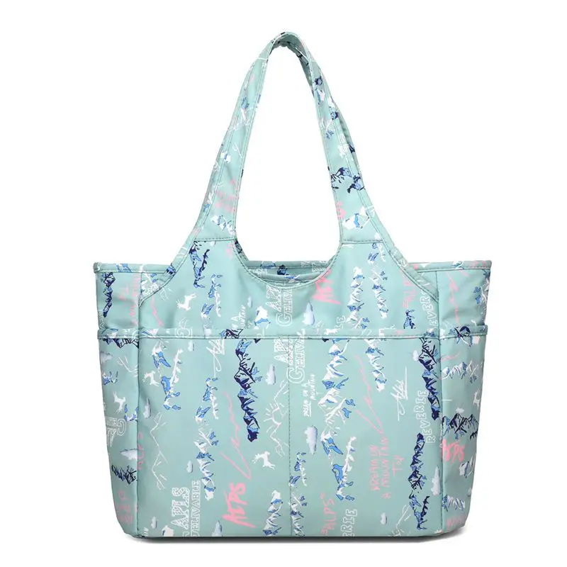 2023 New Women Cloth Bag Fashion Portable Oxford Cloth Leisure Multi pocket Large Capacity Travel Bag Nylon Shoulder Dance Bag