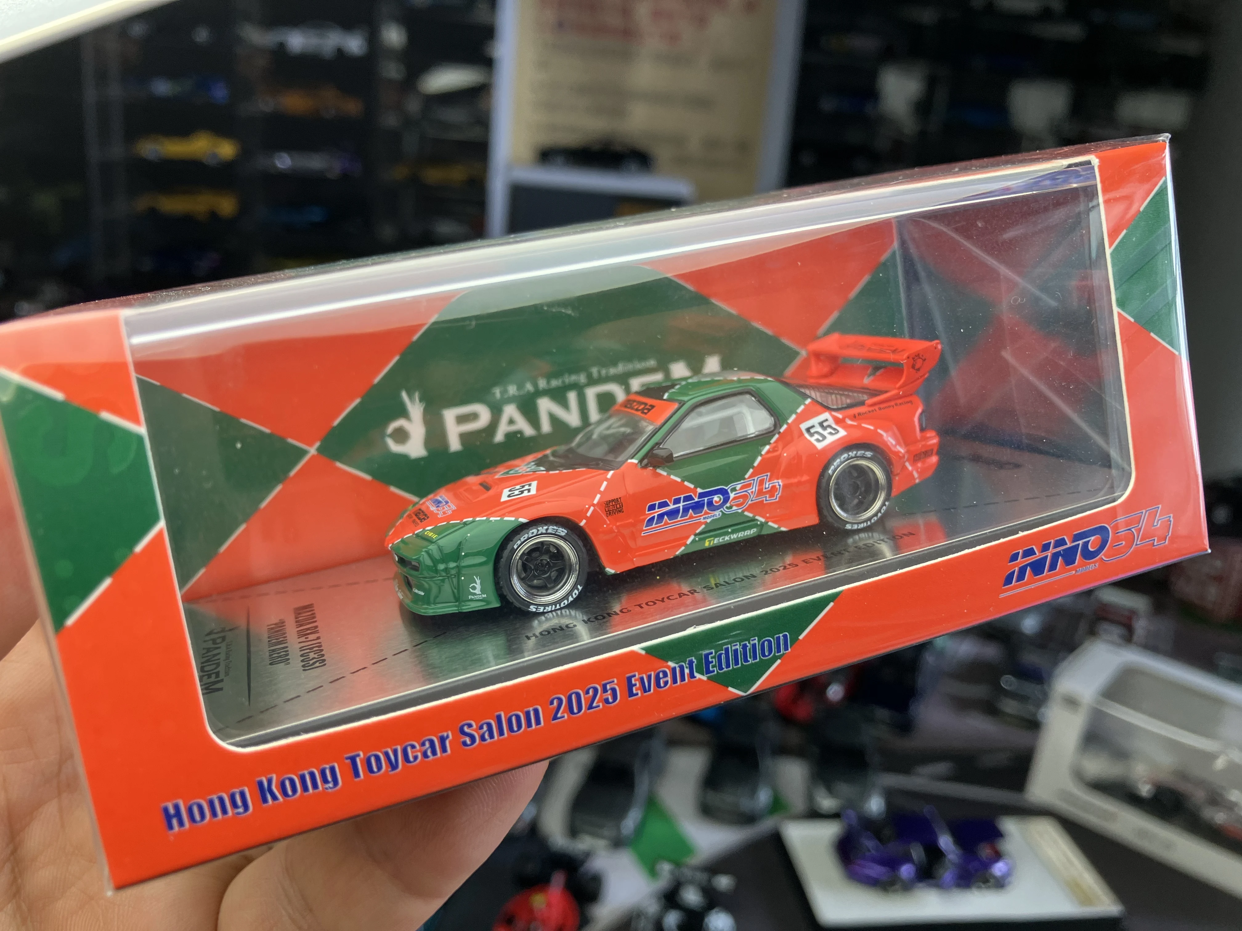 INNO64 1:64 RX-7 FD3S Pandem Aero Hong Kong Toycar Salon 2025 Event Коллекционная модель автомобиля из литого металла, лимитированная серия (art.: 3920db57c1b17) - 3920db57c1b17