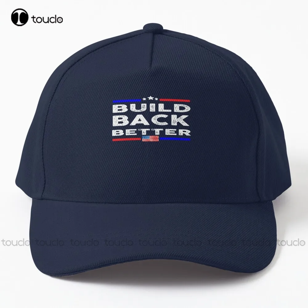 

Build Back Better Joe Biden For President Us Flag Funny Baseball Cap Fashion Caps Hip Hop Trucker Hats Denim Caps Sun Hats
