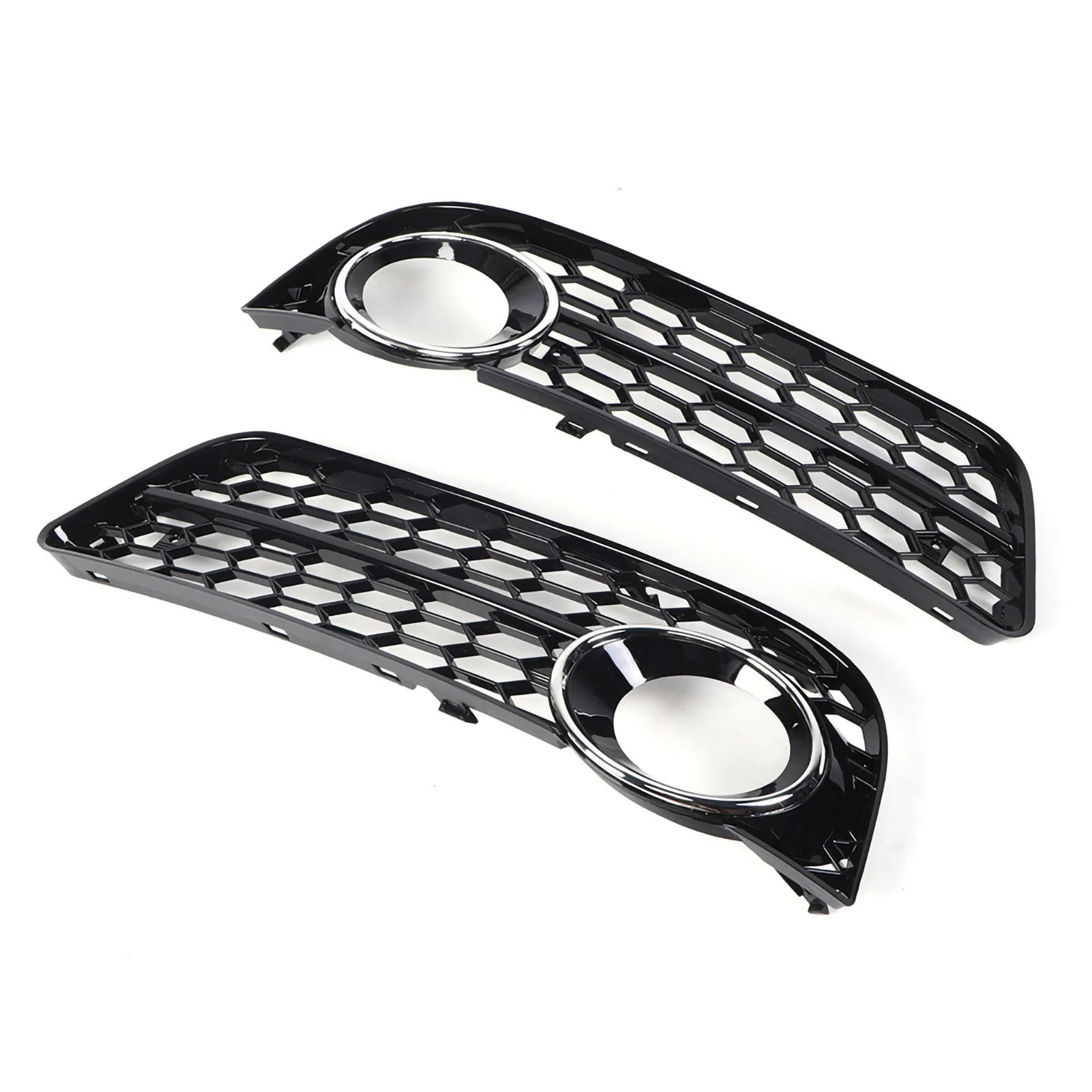

2Pcs Front Bumper Lower Fog Light Lamp Grilles Replacement Fit for A5 08‑11