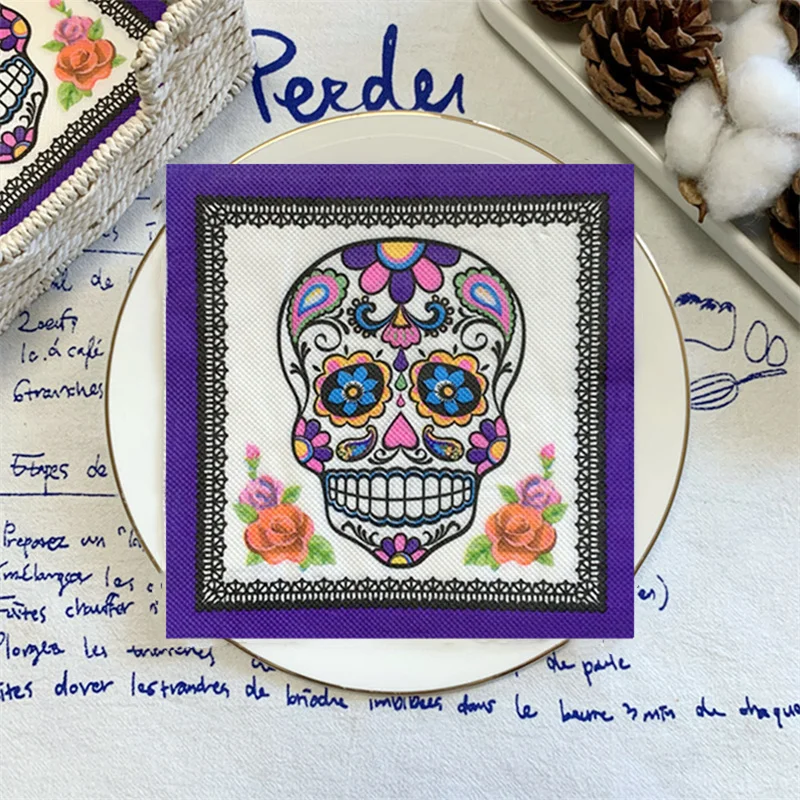 

20 шт./упаковка, бумажные салфетки с рисунком