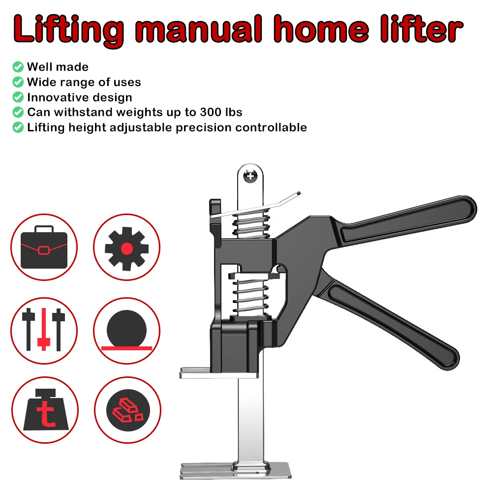 

Hand Lifting Tools Labor Saving Arm Jack Lifter Sheet Repair Tool Non-slip Tile Furniture Moving Adjuster Elevator Tools