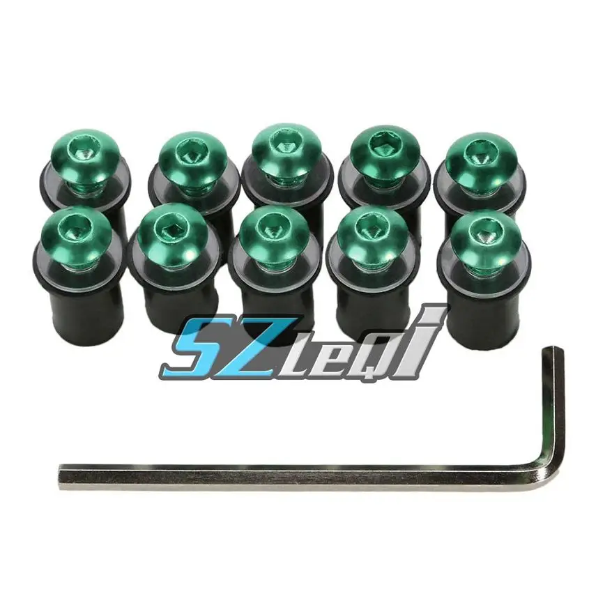 

0.08USD Aluminum Motorcycle CNC Windscreen Windshield Screws Bolts Nuts Fastener Kit Motorbike Mounting Screw Bolt Nut M5 x 15mm