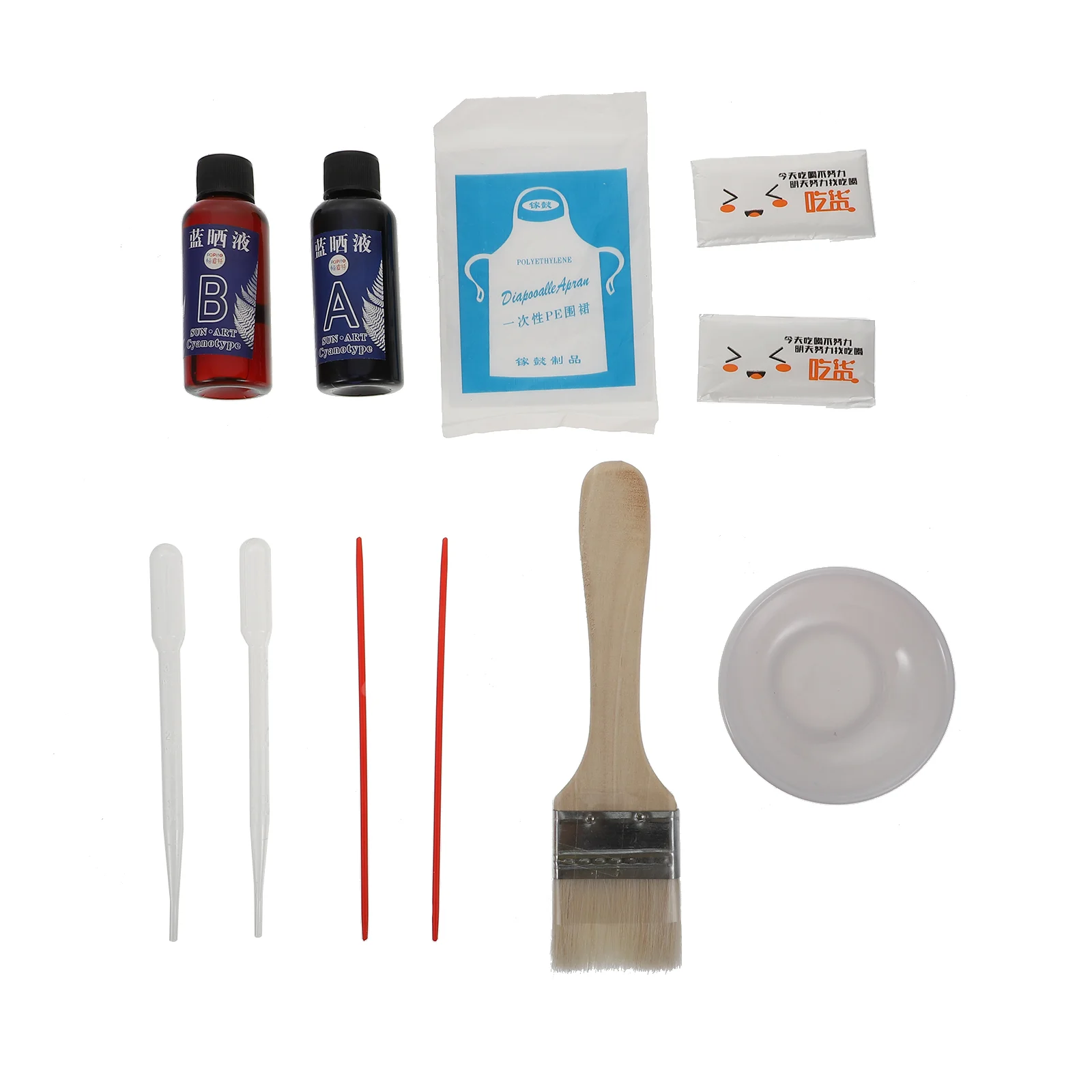 

Cyanotype Material Pack Traditional Painting DIY Tools Apron Printmaking Supplies Household Liquid Pigment Home