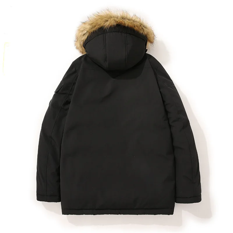 Casual Warm Hoodeds Cotton Jacket men's Winter 2022 Loose American Bread Jacket Lovers Coat Fake Two Fashionable Cotton Jackets