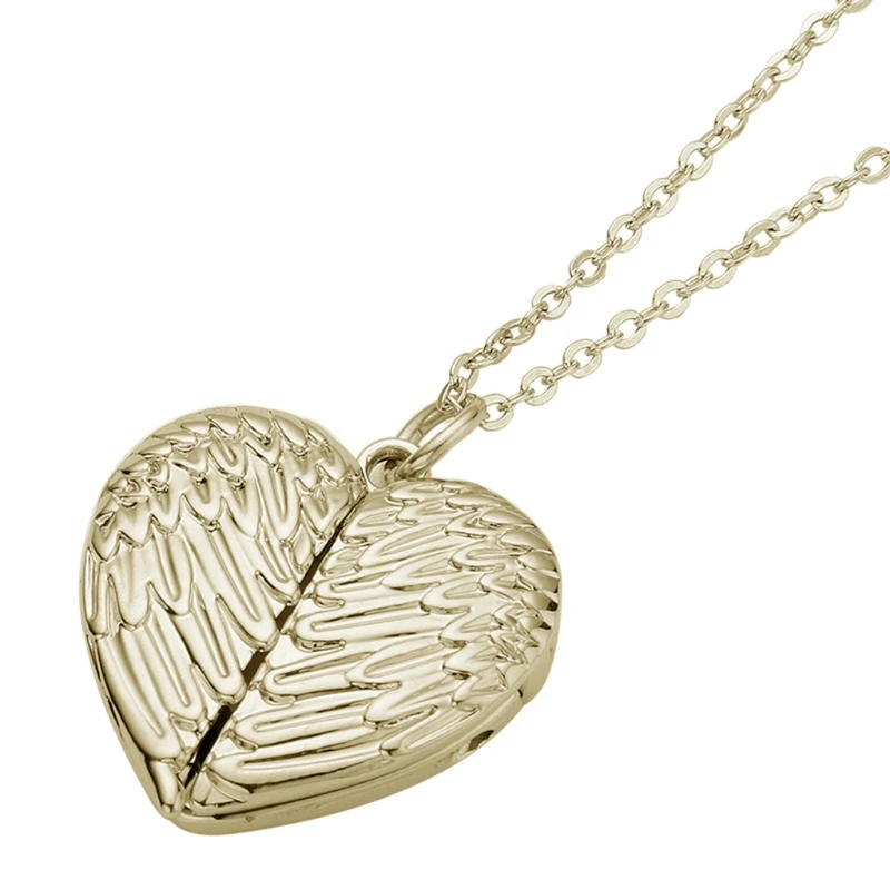 

Heart-shaped Necklaces Angel Wings Couple Pendant Valentine's Day Gift for Women