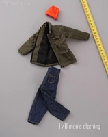 16 hip hop hat jacket jeans pants clothes set model fit 12 male soldier action figure body