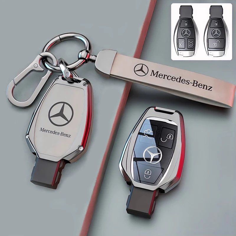 

Для Mercedes Benz C E S Class GLC W206 W223 W214 E300 C260 C300 S450 S500 S400 Чехол для дистанционного ключа автомобиля Держатель брелка Брелок