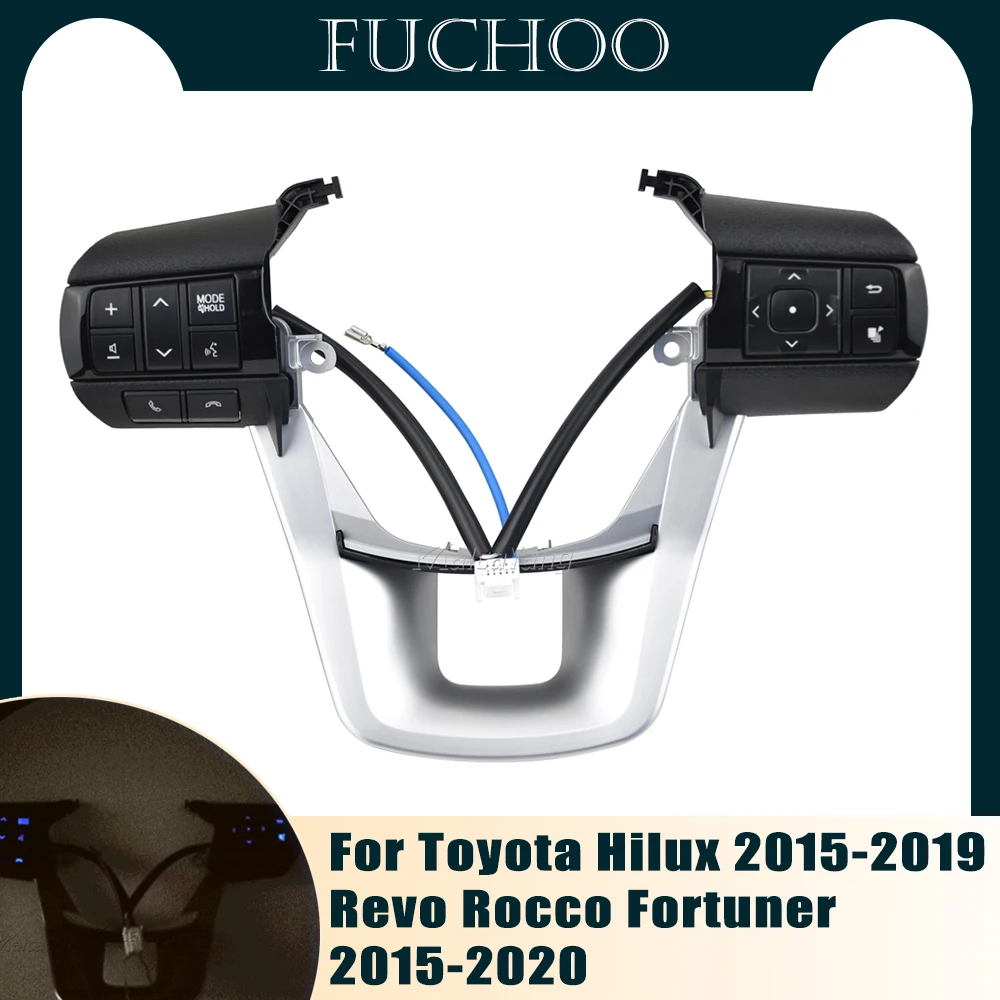 Car Accessories Multi-function Car steering wheel control buttons For Toyota Hilux 2015-2019 Revo Rocco Fortuner 2015-2020 Car Accessories Multi-function Car steering wheel control buttons For Toyota Hilux 2015-2019 Revo Rocco Fortuner 2015-2020
