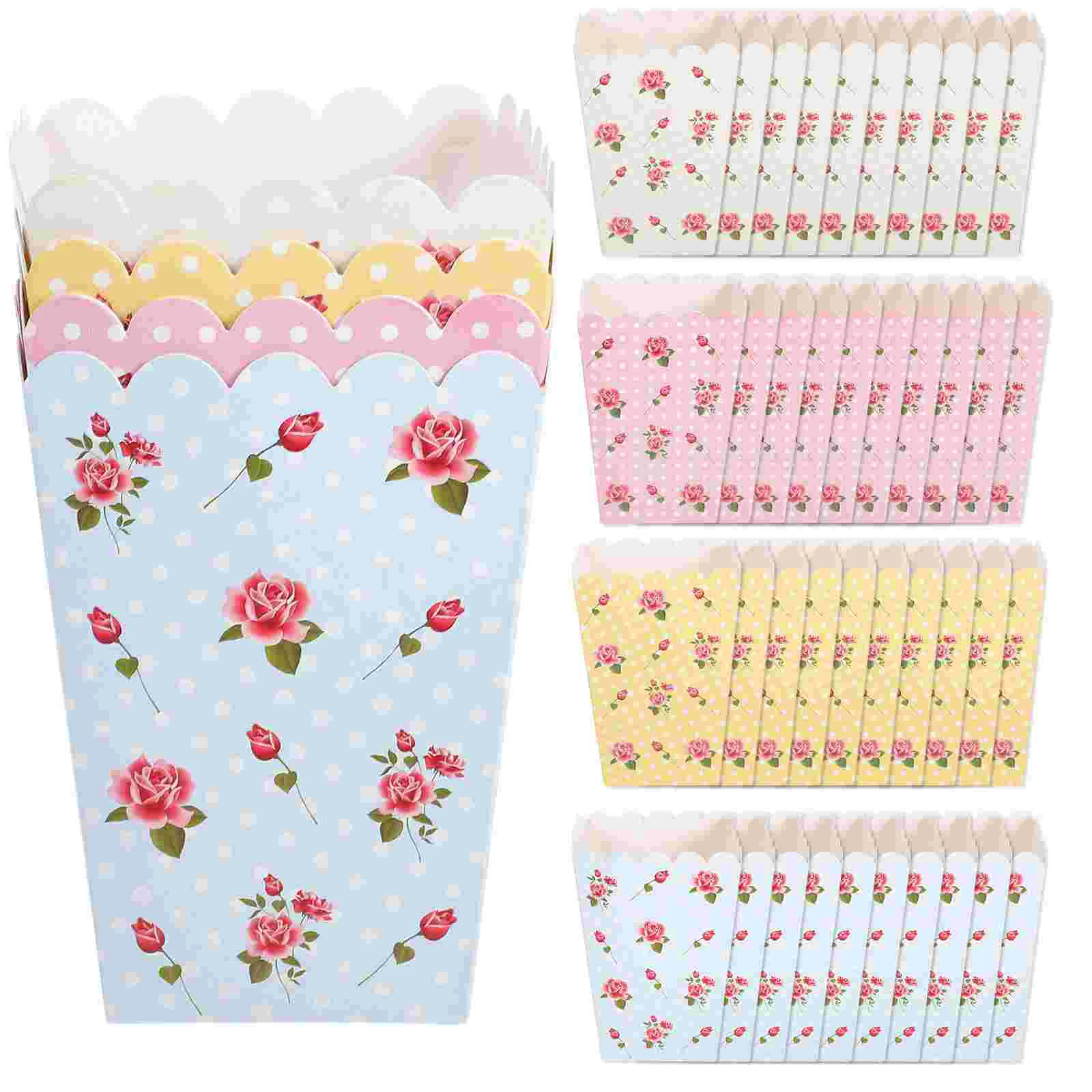 

Popcorn Box Paper French Holder Boxes Cups Outfry Take Snack Treat Cartons Container Packaging Fast Mini Snacks Fries Cup Party