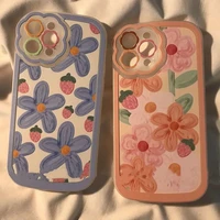 insoil painting strawberry flower apple11phone caseiphone13all inclusive12promaxanti shockxssoft shell78p