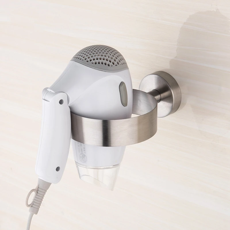 

Держатель для фена без сверления, настенный держатель из нержавеющей стали для склеивания