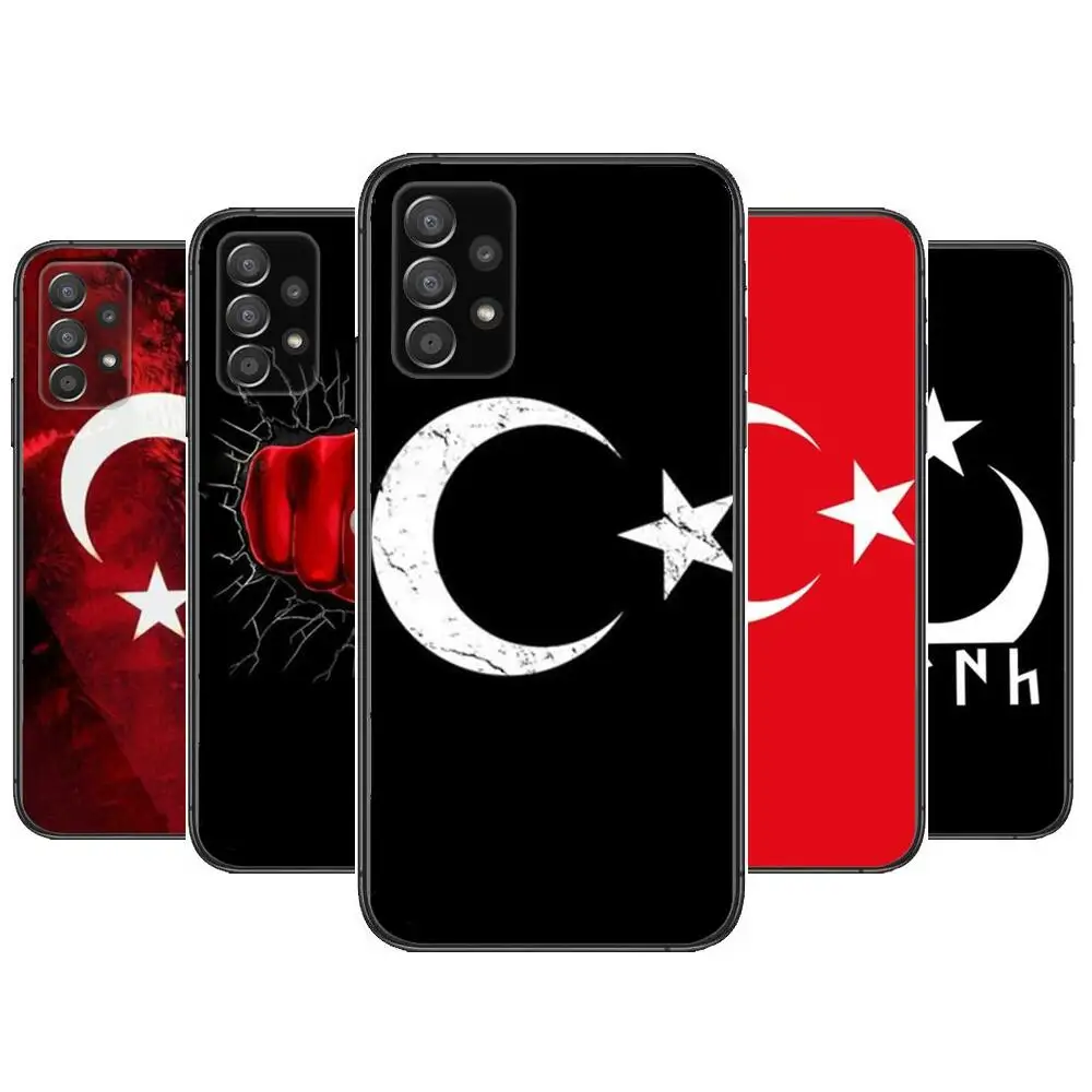 

Turkey Turkish Flag Phone Case Hull For Samsung Galaxy A70 A50 A51 A71 A52 A40 A30 A31 A90 A20E 5G a20s Black Shell Art Cell Cov