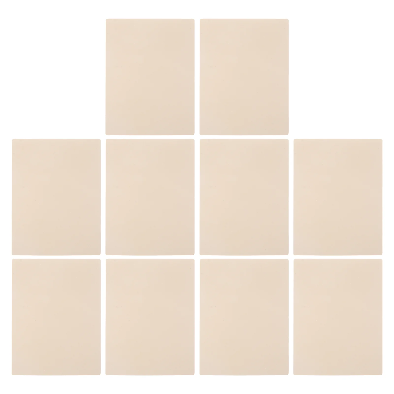 

10Pcs Blank Practice Fake Skin Sheets Double Side Blank Practice for Beginners Experienced Artists