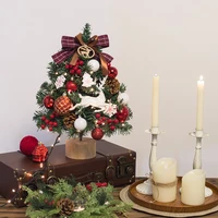 45cm mini christmas tree light encryption christmas tree home holiday party living room childrens room decor christmas tree