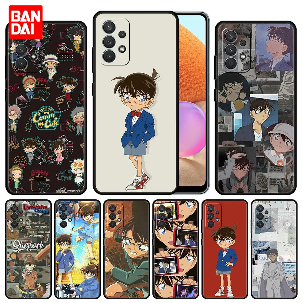 

Japanese Anime Detective Conan Phone Case for Samsung Galaxy A51 A52 A03 A13 A31 A32 A50 A70 A71 Note 20 Ultra 5G Cover Soft Bag