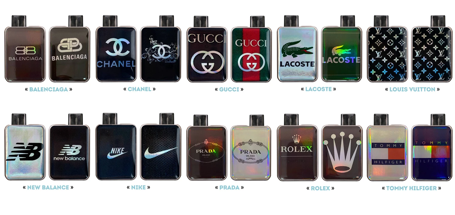 Объемные сменные панели ГОЛОГРАФИЧЕСКИЕ наклейки для Charon Baby комплект &quotBALENCIAGA&quot