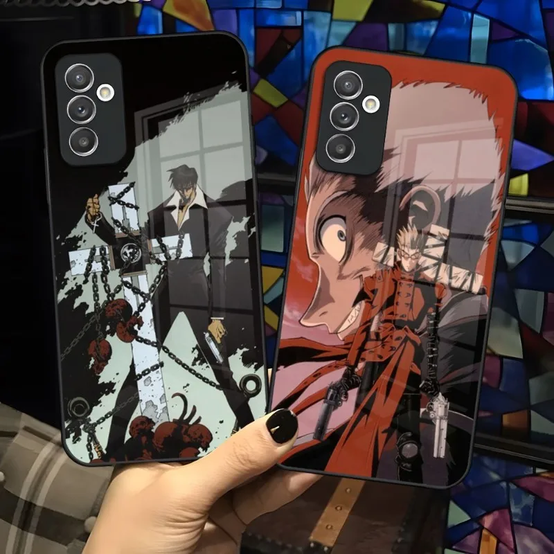 TriGun Stampede Wolfwood чехол для телефона Samsung S30, S21, S20, S23, S22, Fe, S10, E, S9, Note 20, 10 Pro, ультратонкое стекло