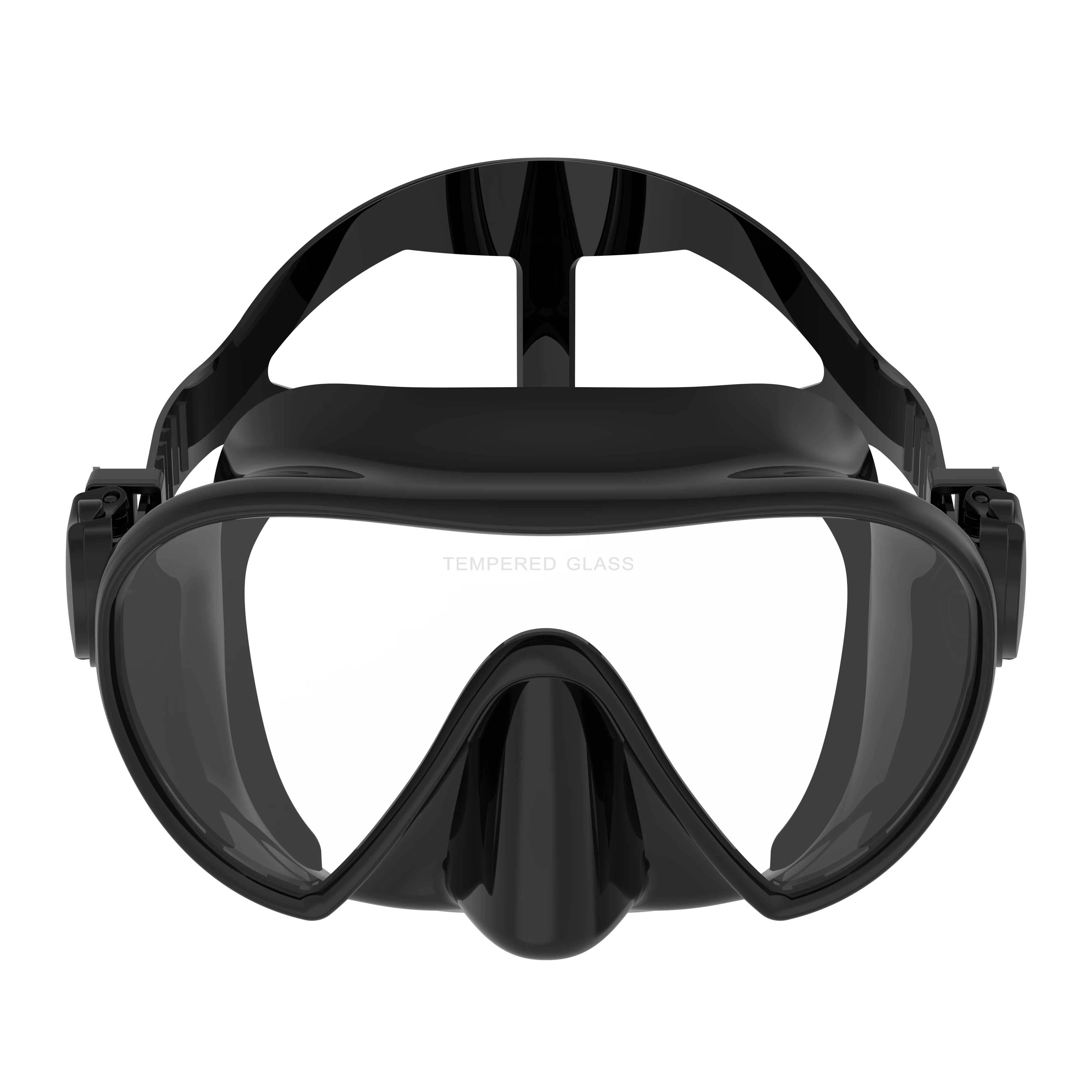 Безрамная маска для подводного плавания с идеальным уплотнением силиконовая