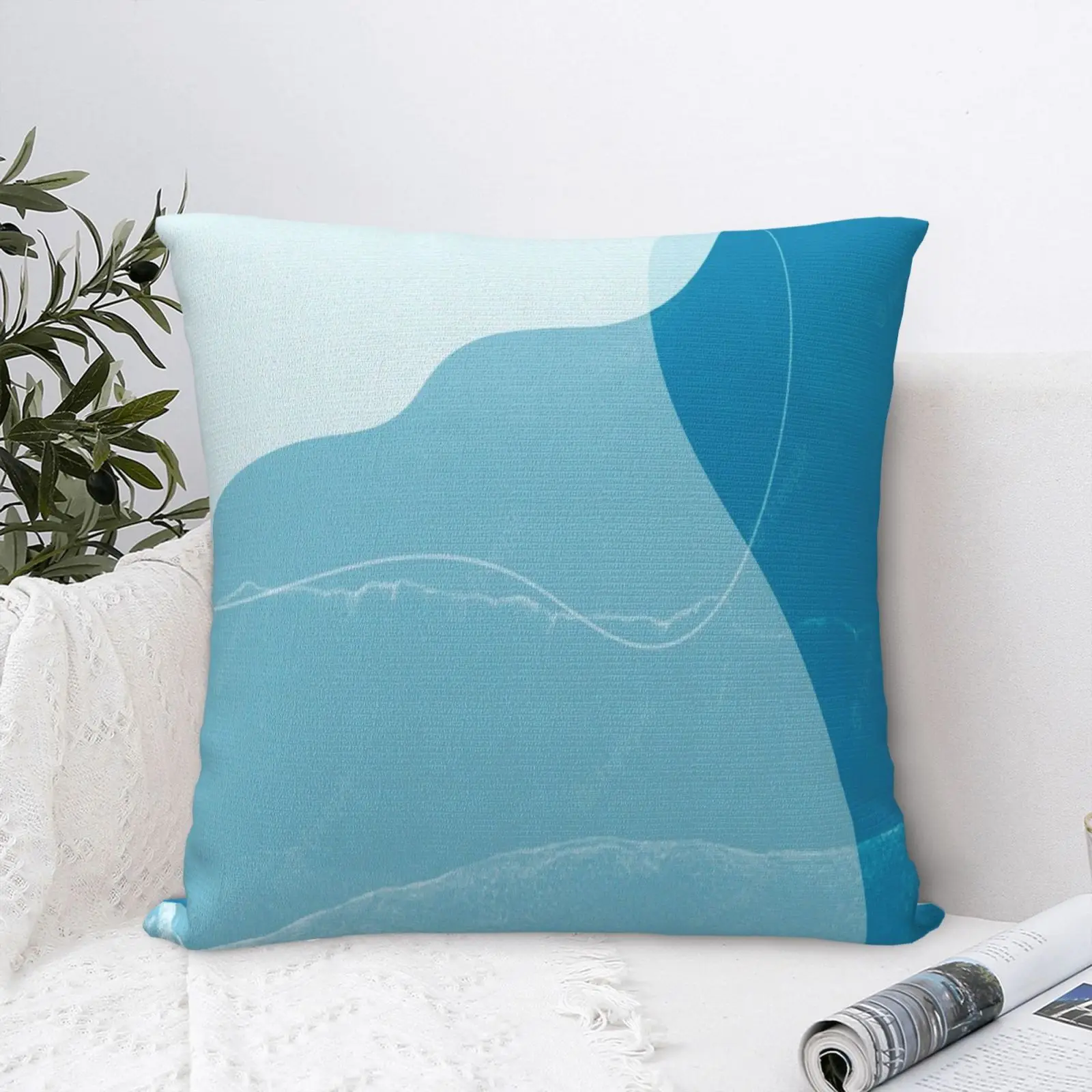 

Синяя стильная подушка, 11 дюймов, чехол для подушки, наволочка для диванной подушки, чехол для декоративной гостиной, чехол для подушки