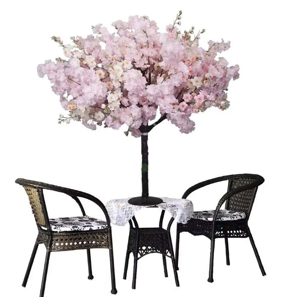 Искусственное дерево цветущей вишни розовый цветок Шелковый Свадебный