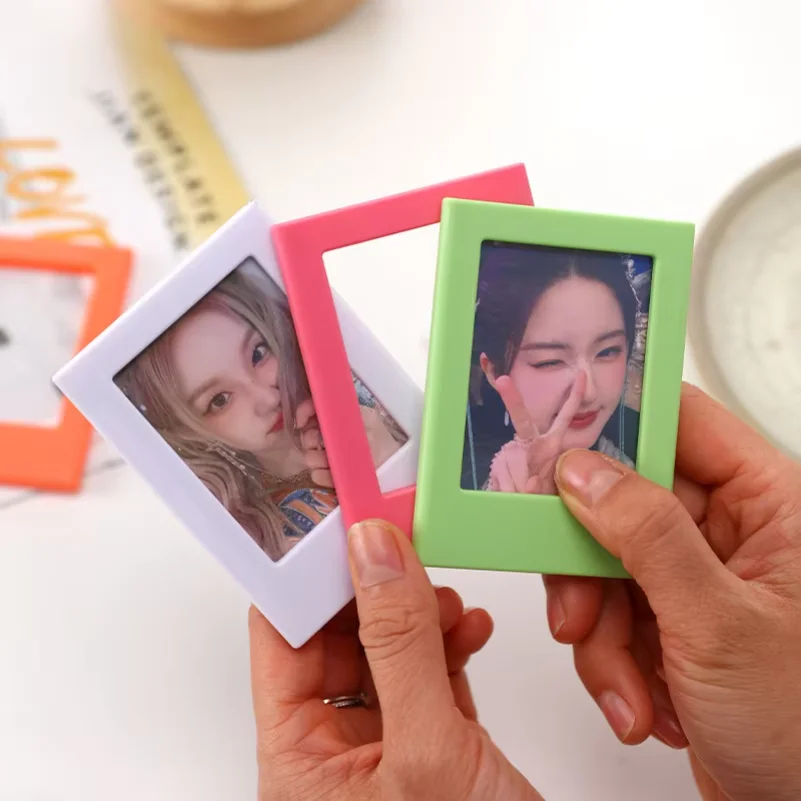 Фото Набор из 10 магнитных фоторамок Instax Mini |   Магнитный держатель для карточек на холодильник в стиле Ins, креативный, милый, для моментальных фото 3 дюйма №3