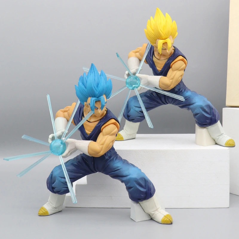 

18cm Anime Dragon Ball Z Action Figure Vegetto Gogeta Son Goku Vegeta Super Saiyan Turtle Qigong Wave PVC Collectible Model Toy