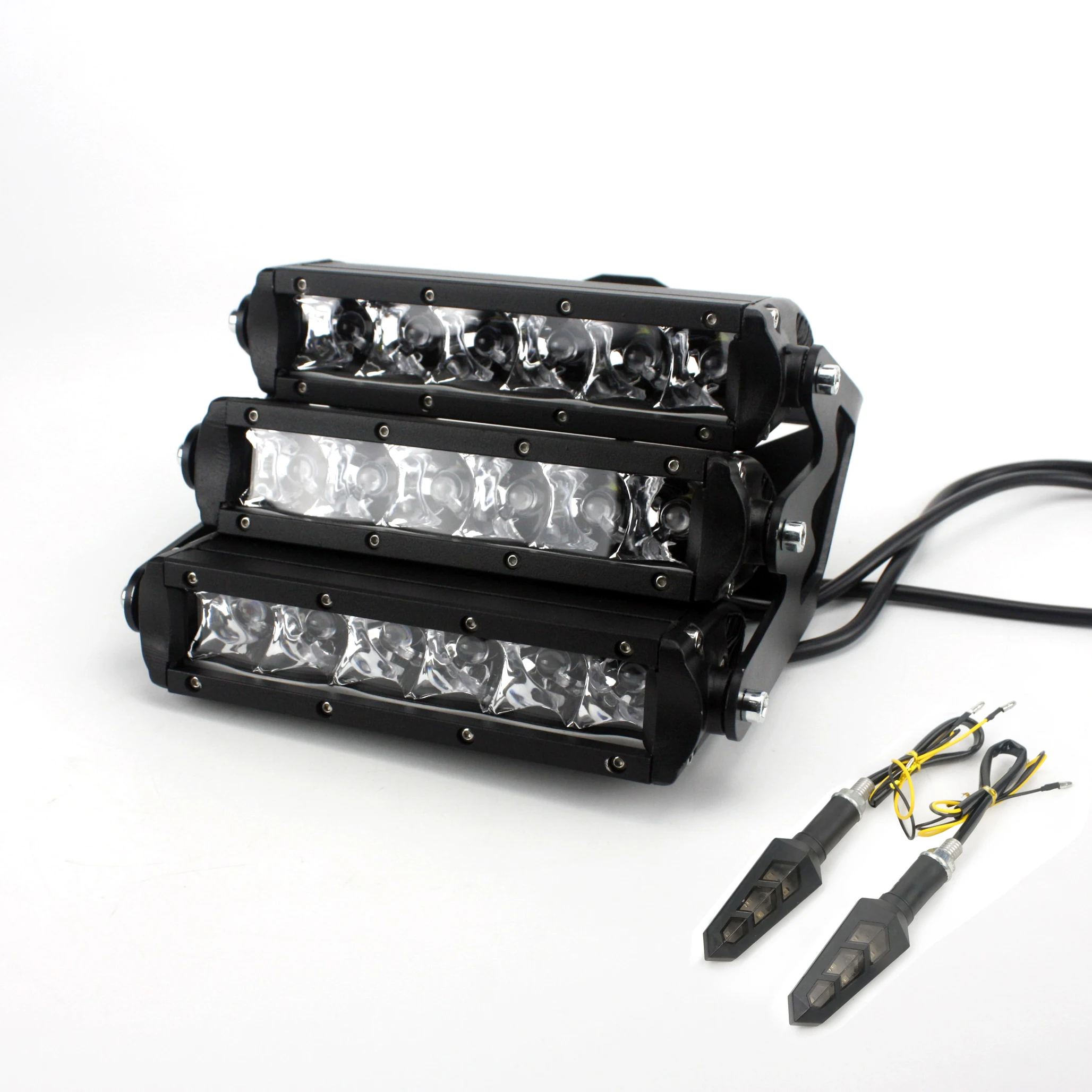 

Светодиодные фары, комплекты тройных фар с монтажным кронштейном для Honda GY6 Ruckus Zoomer Maddog Chuckus Ice Bea, детали для скутера