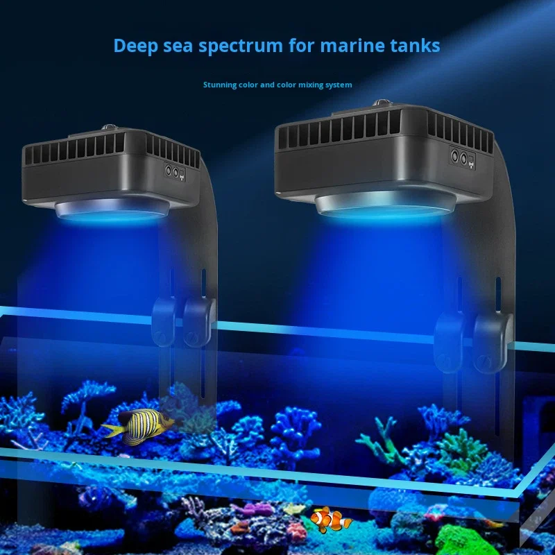 Фото Светильник для аквариума Jebao GSQ Smart Marine Coral Light с Wi-Fi управлением, антибликовый, многоцветный, полный спектр, для аквариумов с рыбами. №4