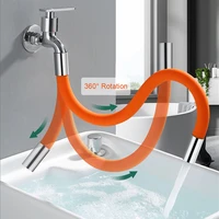 sink faucet extension hose bathroom universal kitchen tub lengthened adjustable rotatable accessories white 20cm